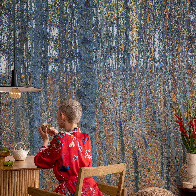 Vliestapete fürs Schlafzimmer Birkenwald