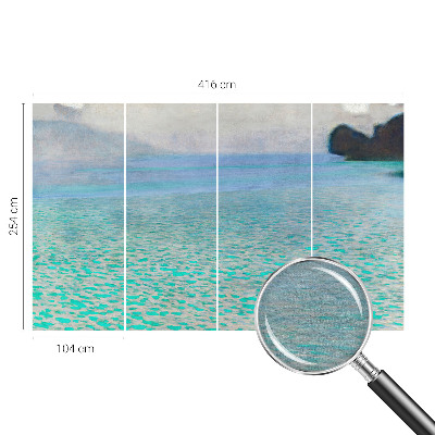 Moderne Vlies-Fototapete Türkisfarbenes Wasser