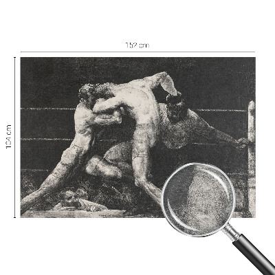 Dekorative Wand-Fototapete mit dem Motiv eines Boxerduells