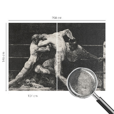 Dekorative Wand-Fototapete Boxerduell