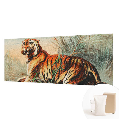 Motivtapete aus Vlies mit Tiger-Motiv in natürlicher Farbstellung