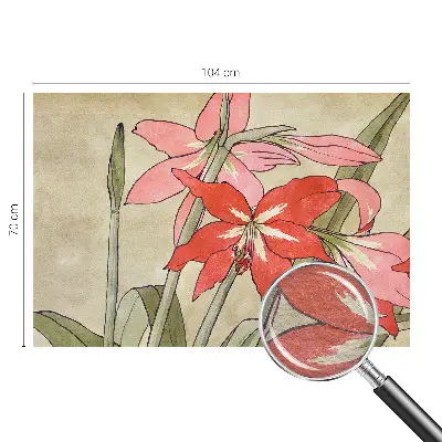 Fototapete aus Vlies mit Motiv von Taglilienblüten
