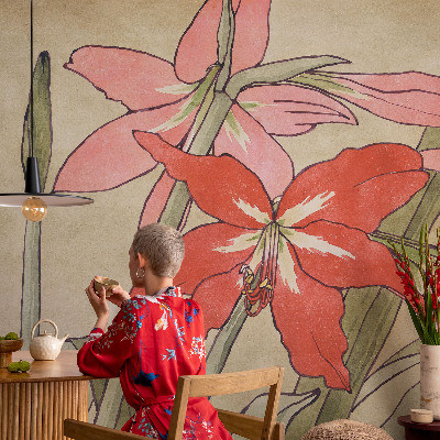 Fototapete aus Vlies Taglilienblüten