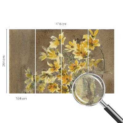 Vlies-Fototapete nach Maß mit sonnigem Blumenstrauß als Motiv