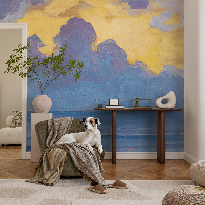 Vlies-Fototapete fürs Schlafzimmer mit einer Wolkenlandschaft