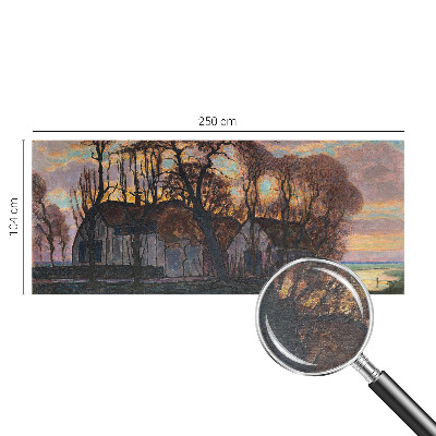 Vlies-Fototapete fürs Wohnzimmer mit einer Abendlandschaft