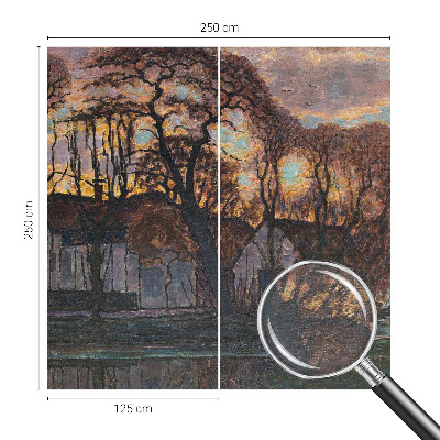 Vlies-Fototapete fürs Wohnzimmer Abendlandschaft