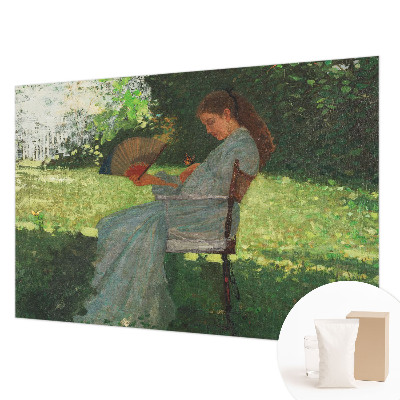 Vliestapete fürs Schlafzimmer mit sommerlicher Harmonie im Design