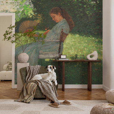 Vliestapete fürs Schlafzimmer mit sommerlicher Harmonie im Design