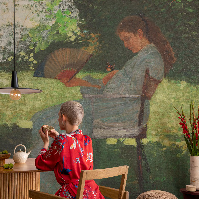 Vliestapete fürs Schlafzimmer mit sommerlicher Harmonie im Design