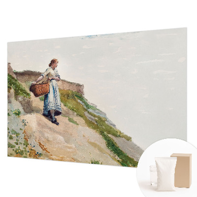 Bedruckte Vlies-Fototapete mit dem Motiv einer weiblichen Landschaft