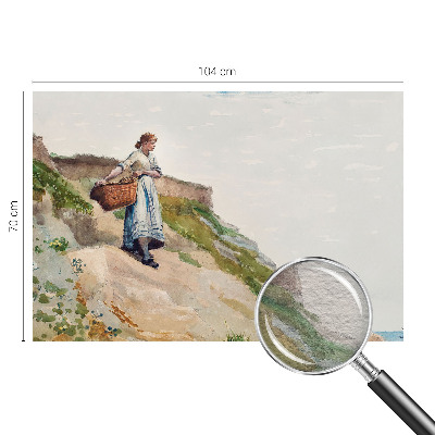 Bedruckte Vlies-Fototapete mit dem Motiv einer weiblichen Landschaft