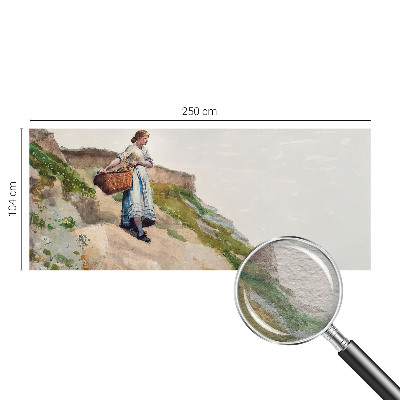 Bedruckte Vlies-Fototapete mit dem Motiv einer weiblichen Landschaft