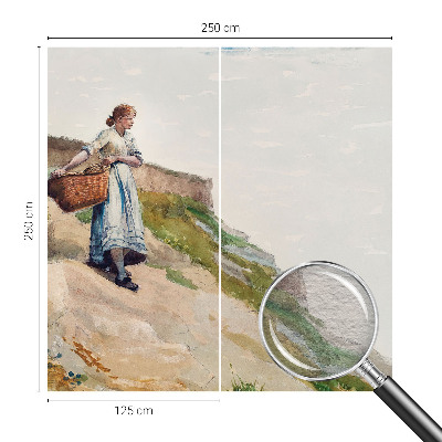 Bedruckte Vlies-Fototapete mit dem Motiv einer weiblichen Landschaft