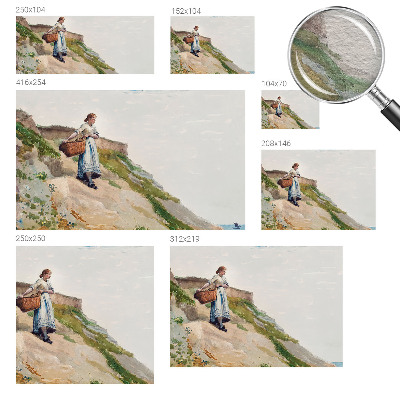 Bedruckte Vlies-Fototapete mit dem Motiv einer weiblichen Landschaft
