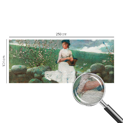 Moderne Vlies-Fototapete Blumenfrieden