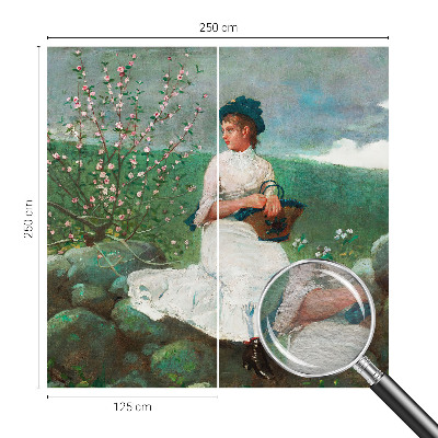 Moderne Vlies-Fototapete Blumenfrieden