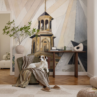 Bildtapete mit architektonischem Turmmotiv