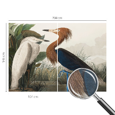 Fototapete Vögel in Pflanzen