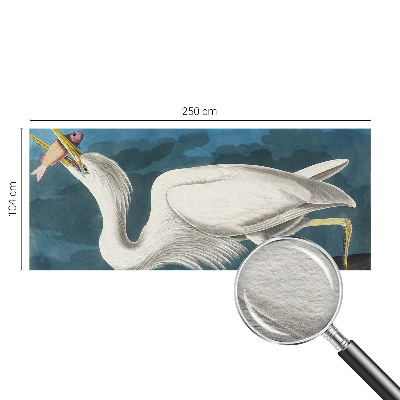 Vlies-Fototapete nach Maß mit Motiv eines Vogels, der einen Fisch hält