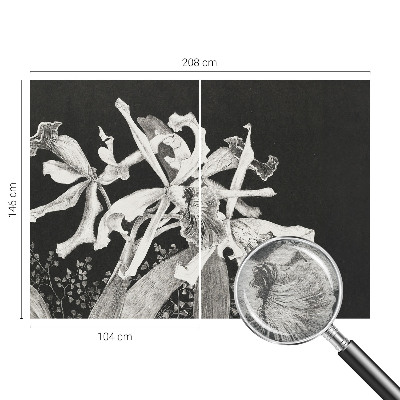 Fototapete fürs Kinderzimmer Orchideenillustration