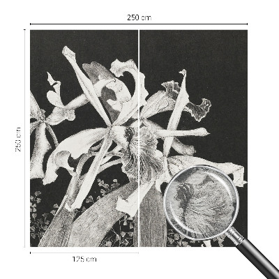 Fototapete fürs Kinderzimmer Orchideenillustration