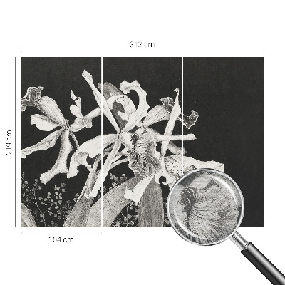 Fototapete fürs Kinderzimmer Orchideenillustration