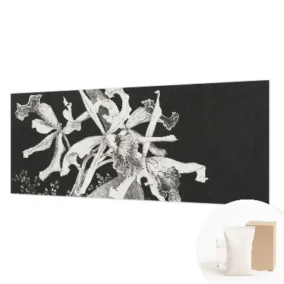 Fototapete fürs Kinderzimmer mit einer Orchideenillustration