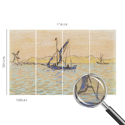 Vlies-Fototapete fürs Schlafzimmer Meer des Friedens