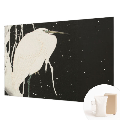 Motivtapete aus Vlies mit Wintervogel-Motiv