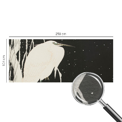 Motivtapete aus Vlies mit Wintervogel-Motiv
