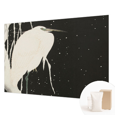 Motivtapete aus Vlies mit Wintervogel-Motiv