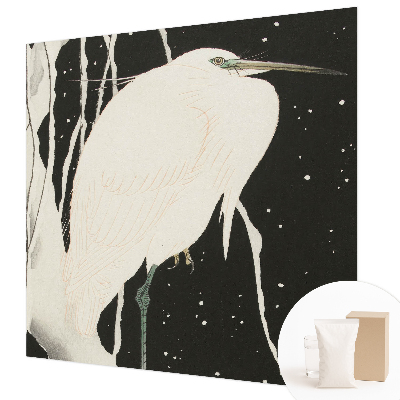 Motivtapete aus Vlies mit Wintervogel-Motiv