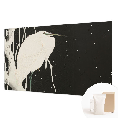 Motivtapete aus Vlies mit Wintervogel-Motiv