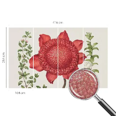 Vlies-Fototapete fürs Kinderzimmer mit floralem Motiv
