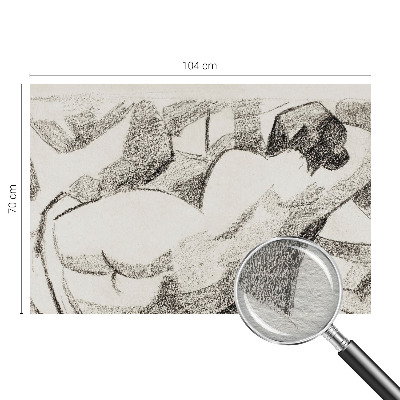 Vlies-Fototapete nach Maß mit Motiv einer lügenden Figur