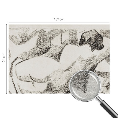 Vlies-Fototapete nach Maß mit Motiv einer lügenden Figur