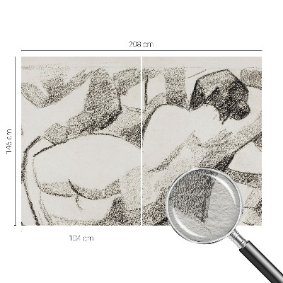 Vlies-Fototapete nach Maß mit Motiv einer lügenden Figur