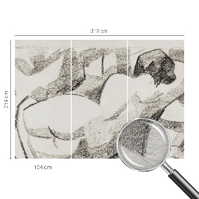 Vlies-Fototapete nach Maß mit Motiv einer lügenden Figur