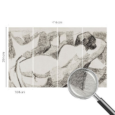 Vlies-Fototapete nach Maß mit Motiv einer lügenden Figur