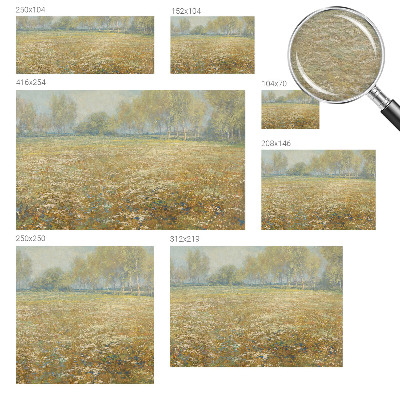 Vliestapete fürs Wohnzimmer Blühendes Feld