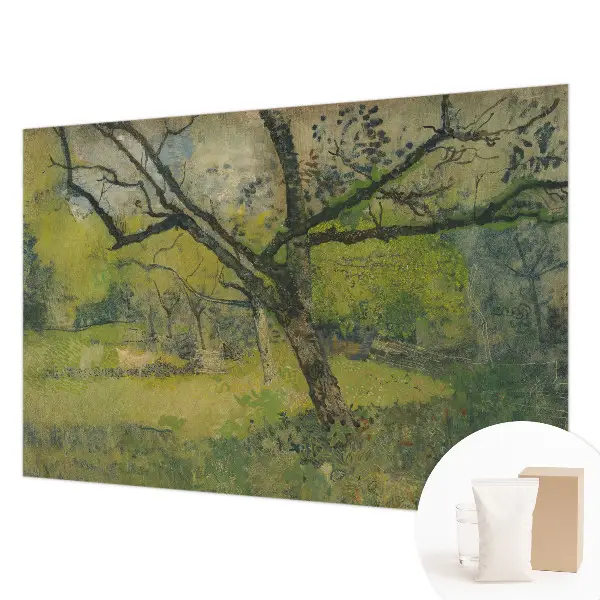 Bedruckte Vlies-Fototapete mit einem Motiv einer grünen Landschaft