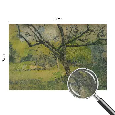 Bedruckte Vlies-Fototapete mit einem Motiv einer grünen Landschaft