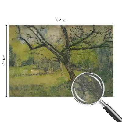 Bedruckte Vlies-Fototapete mit einem Motiv einer grünen Landschaft