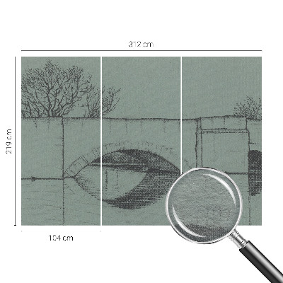 Motivtapete Bogenbrücke