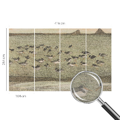 Moderne Vlies-Fototapete mit dem Motiv „Vogelfrieden“