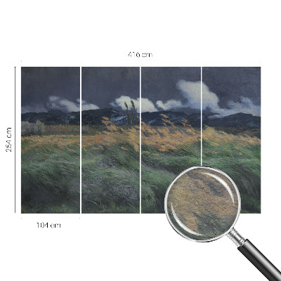 Bildtapete Verwehtes Gras