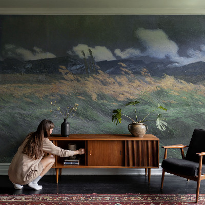 Bildtapete Verwehtes Gras