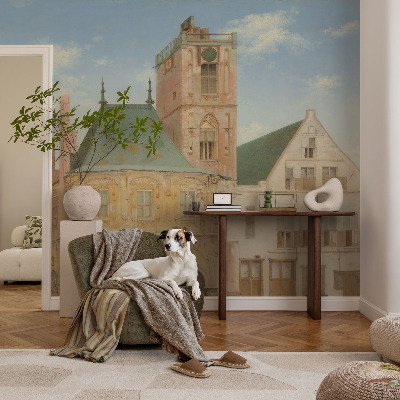 Wand-Fototapete mit Motiv des historischen Rathauses