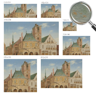 Wand-Fototapete mit Motiv des historischen Rathauses